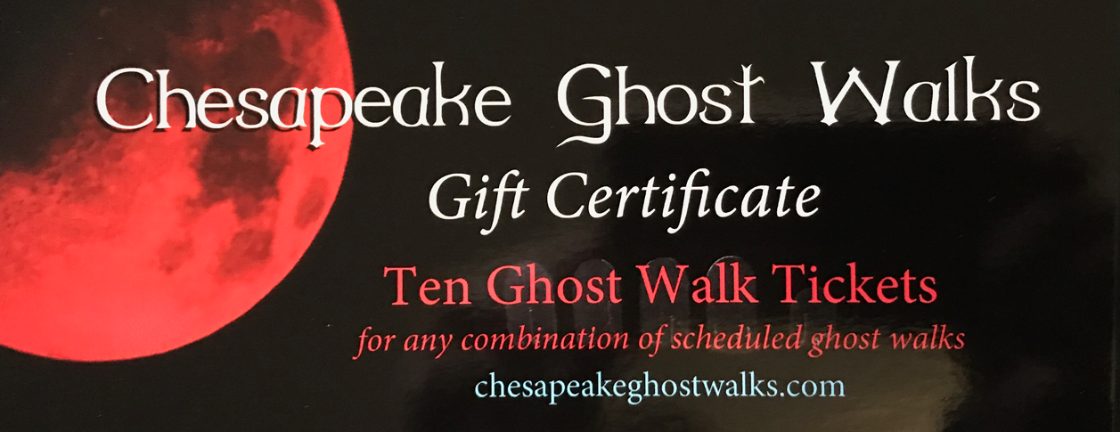 Gift Certificate - Ten Ghost Walk Tickets