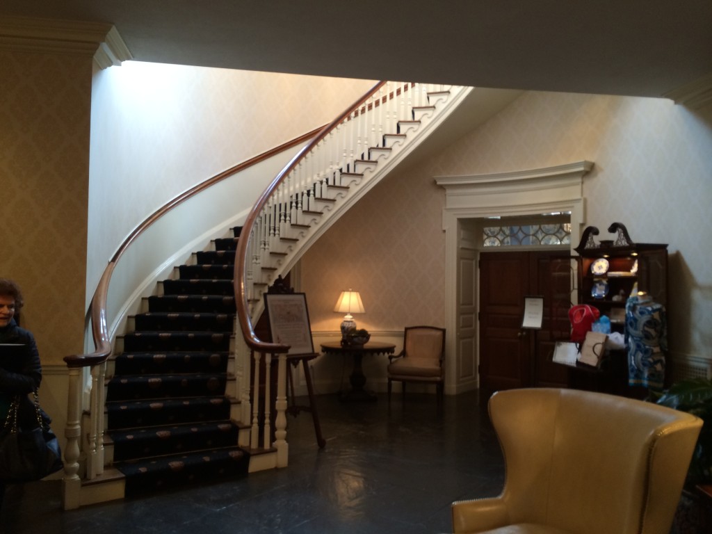 This staircase is the only thing that remains of the Hotel Avon. Now beautifully restored in the Tidewater Inn
